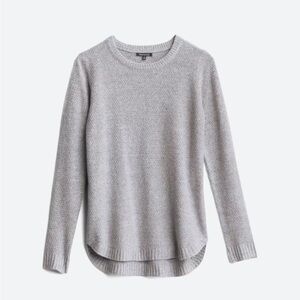 Pink Clover Nickole Textured Grey Sweater